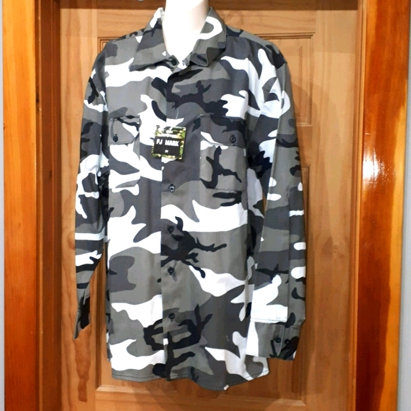 pj mark Jackets & Blazers - Unisex Camo Shirt